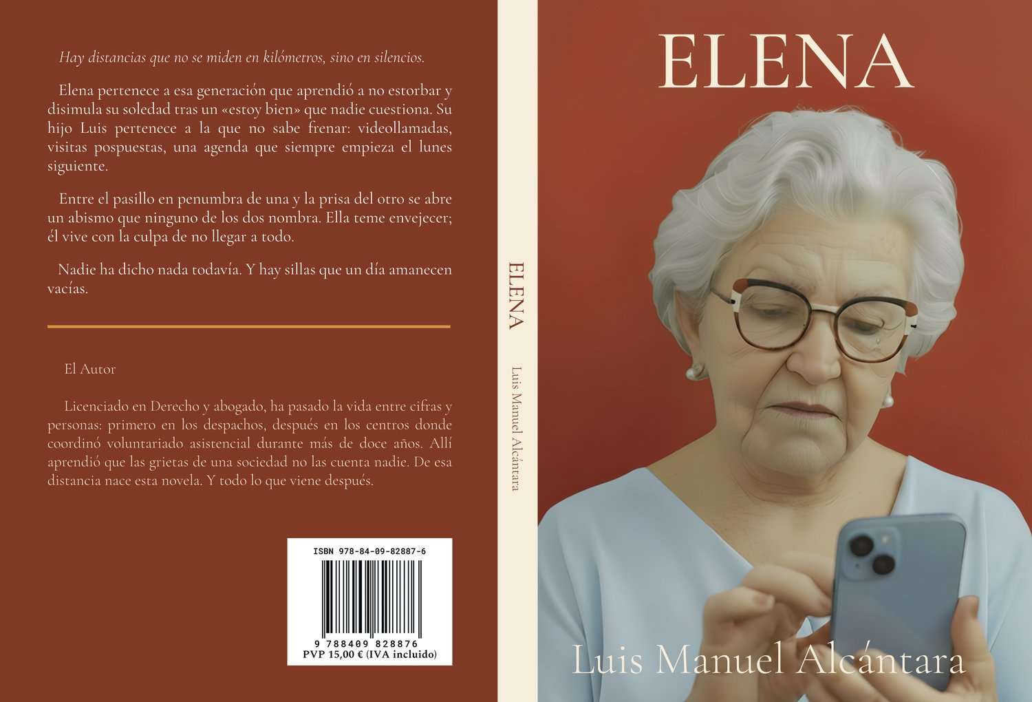 Cubierta de la novela Elena, de Luis Manuel Alcántara