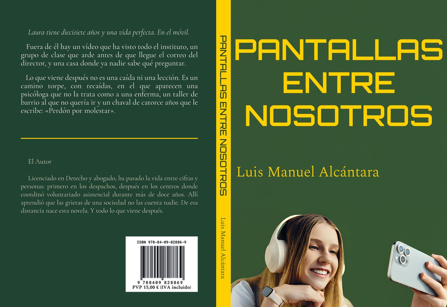 Cubierta de la novela Pantallas entre nosotros, de Luis Manuel Alcántara